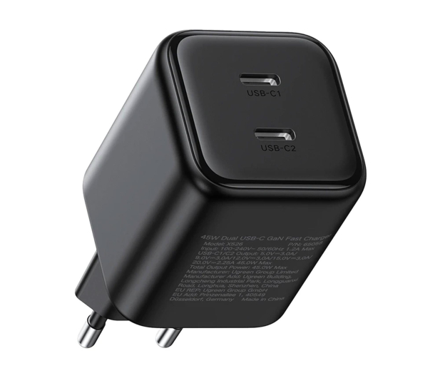 UGREEN Ładowarka sieciowa X526 45W GaN 2x USB-C czarna - 1488940 - zdjęcie 2